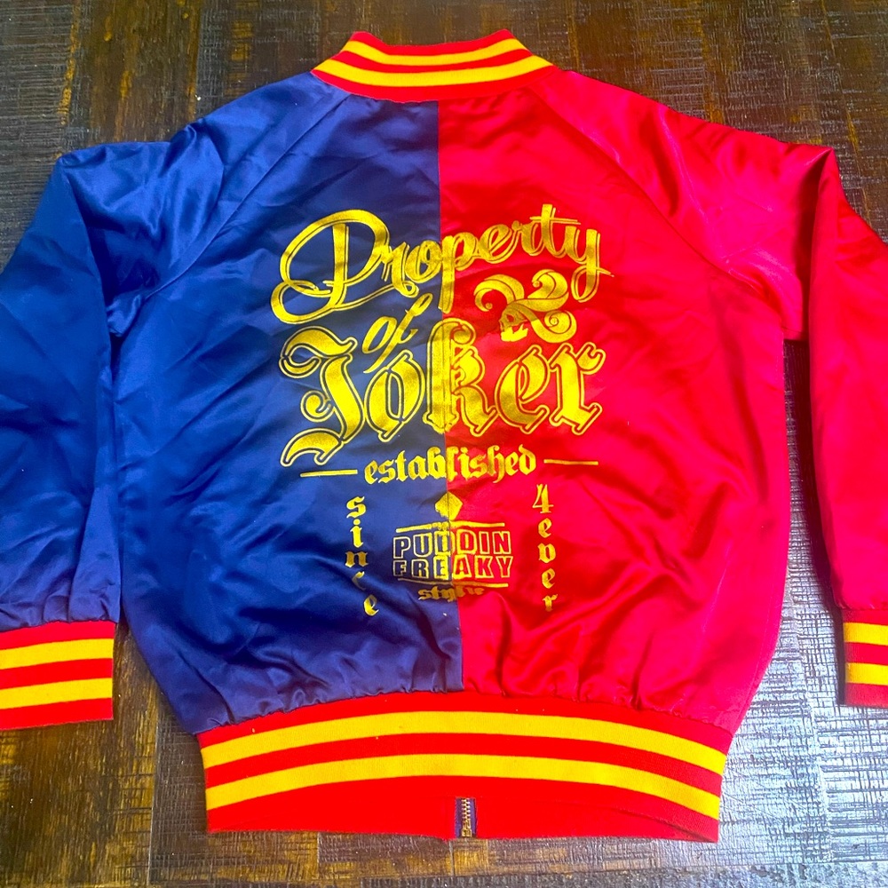 Suicide Squad Harley Quinn Property Of Joker Bomber Jacket Womens M E02